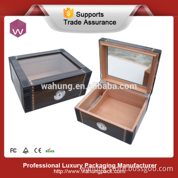China manufacturer Window Wood Custom Humidor Cigar Box